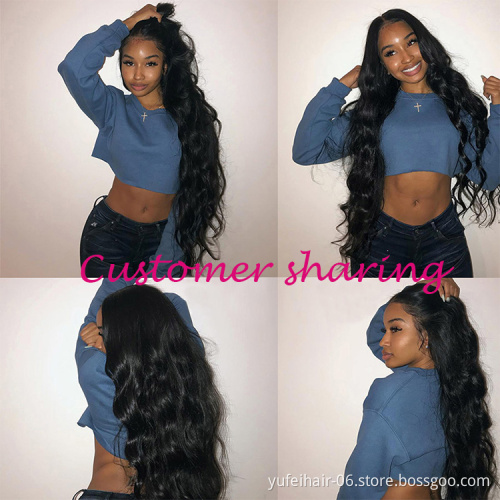 TOP Quality Raw Virgin cuticle aligned natural 100% human hair silk based lace front wigs clip in body wave wig
